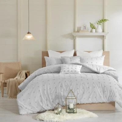 Juego de edredón 100 % algodón jaquard 5 piezas con puntos de algodón tejidos por todas partes, UH10-2159 Foto 1 de 4