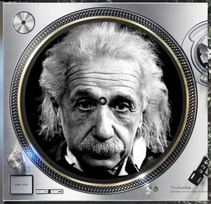 Albert Einstein #2 Genius Slipmat Turntable 12" LP Record Player, DJ Audiophile - Picture 1 of 1