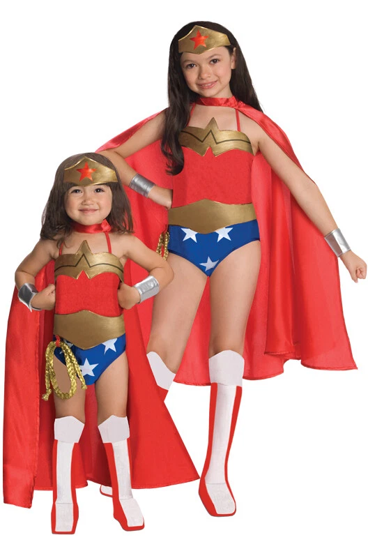 Nuevo Disfraz de Superhéroe Deluxe Mujer Maravilla Niño/Niño Foto 1 de 1