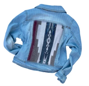 New - Youth M - Denim Jacket with Pendleton® Wool - Kids Jean Jacket - Picture 1 of 2