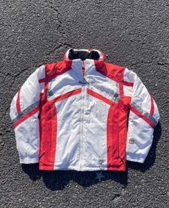 Vtg Spyder Boys Size: 12 Winter Ski Jacket Insulated Red And White - Picture 1 of 7