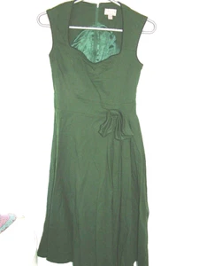 Green Dress 10 Lindy Bop 50's inspired, sweetheart neck, sleeveless, calf length - Picture 1 of 1