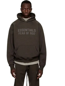 Sudadera con capucha negra Fear of God Essentials - Imagen 1 de 4