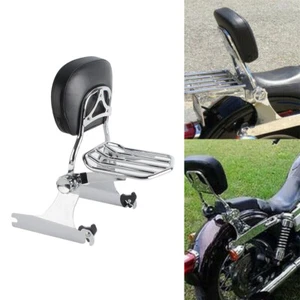 Sissy Bar Backrest Luggage Rack Fit for Harley Dyna Low Rider FXDL FXD FXDC FXDB - Picture 1 of 9
