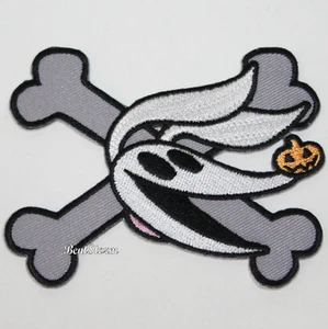 Disney Nightmare Before Christmas Zero Bones Embroidered IRON ON Patch Badge - Picture 1 of 1