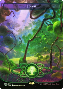 MTG FOIL Forest 239 Borderless - Unfinity #239 - Imagen 1 de 1