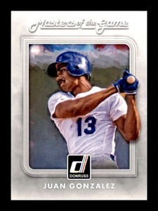 2016 Donruss Masters of the Game Juan Gonzalez #MG-3 Texas Rangers