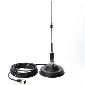 CR-77 144/430Mhz Antenna with PL259 5M UHF Male Car Mobile Antenna Coax Cable - Zdjęcie 1 z 6