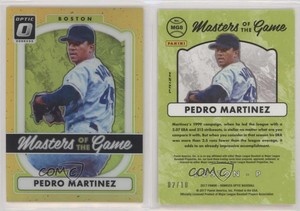 2017 Panini Donruss Optic Masters of the Game Gold /10 Pedro Martinez #MG8 HOF