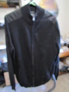 Mossimo Slim Fit Men's Black 100% Cotton Full Zip Jacket Size L - Picture 1 of 5