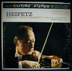 HEIFETZ~Sibelius Violin Concerto~Chicago Symphony~RCA VICTOR #LSC 2435~Red Seal - Picture 1 of 5
