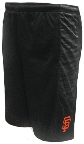 Youth San Francisco Giants Black Caught Looking Polyester Shorts Cover