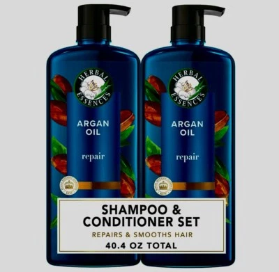 Herbal Essences Argan Oil  Shampoo /Conditioner Set 20.2 Oz Each New With Pumps - Image 1 of 4