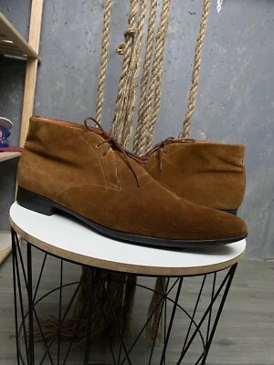 Hombres Santoni Gamuza Marrón Chukka Botas Tobillo Marrón Hombres Talla US11.5; UK 10.5 Foto 1 de 4