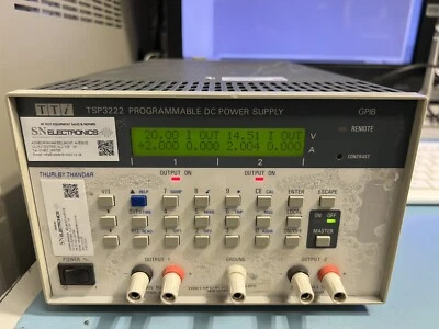 TTI Dual Power Supply TSP3222 0-32V 2A Programmable GPIB Sense Terminals Tested - Image 1 of 4