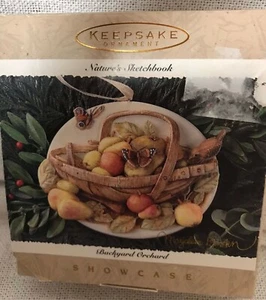 Hallmarks Keepsake Ornament Natures Sketchbook Backyard Orchard 1995 - Picture 1 of 8
