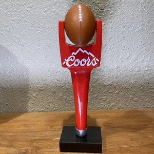 Coors Beer Tap Handle Field Goal Post & Large Football NFL Tapper Pull In Box - Picture 1 of 7