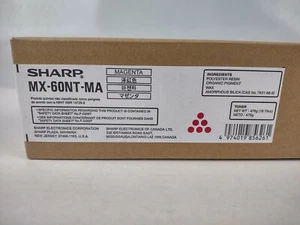Genuine Sharp MX-60NT-MA Magenta Toner Cartridge New Sealed Box - Bild 1 von 4