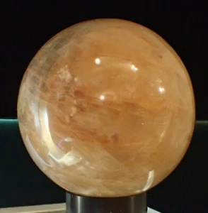 SUNSTONE FELDSPAR SPHERE Fine Mineral Crystal ST-JOVITE AREA, QUÉBEC, CANADA - Imagen 1 de 12