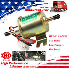 1 Packs 12V Electric Fuel Pump HEP-02A Universal Inline Low Pressure Gas Diesel