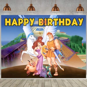 Hercules Party Decor Backdrop Banner Poster Vinyl  Birthday Gift Party Supplies - Picture 1 of 5