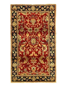 Rojo Fino Anudado a Mano Augra 3'x5' - Imagen 1 de 4