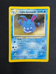 Pokemon Light Azumarill 13/105 Neo Destiny Rare Holo 1. Edition Wizards DEU - Bild 1 von 10