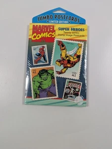 Marvel Super Heroes Limited Edition Jumbo Stamp Image Postcards Sealed 2008 - Bild 1 von 3
