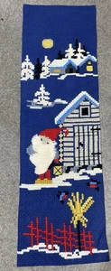Christmas Vintage Traditional Swedish Tapestry  wall hanging 103x30cm - Picture 1 of 7