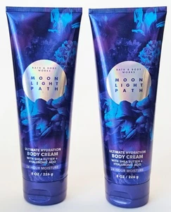 NEW Lot of 2 Bath & Body Works Moonlight Path 8 oz Ultimate Hydration Body Cream - Picture 1 of 2