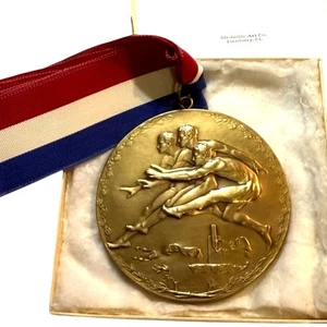 R. Tait McKenzie La Alegría del Esfuerzo Medalla de Bronce Atletas Masculinos pre 1950 - A1154 - Imagen 1 de 11