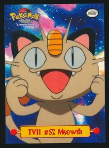 TV11 #52 MEOWTH 1999 Topps Pokemon Serie TV 1 LOGO BLU - Foto 1 di 2