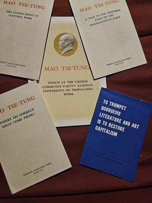 WHERE DO CORRECT IDEAS COME FROM? +4 Other Books By Mao On  Art, Ideas, Culture. - Image 1 of 4