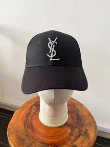 Baseballkappe YSL Stickerei Erwachsene Freizeit Sport verstellbar schwarz - Bild 1 von 3