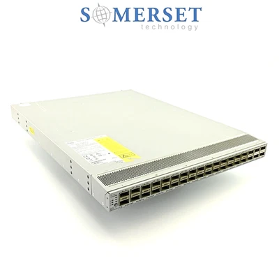 N9K-C9336C-FX2 Cisco Nexus 9300-FX2 36x 40/100-GbE QSFP28 Network Switch - PI - Image 1 of 4