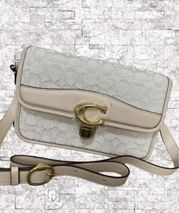Neu Coach Signature Jacquard Schultertasche - Bild 1 von 6