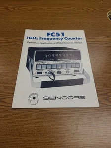 Sencore FC51 1GHz Frequency Counter Operation, Application Manual 1981 - Picture 1 of 5