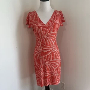 Diane Von Furstenberg DVF Dress Size 6 Red 100% SILK RARE VINTAGE Estovan Print - Picture 1 of 6