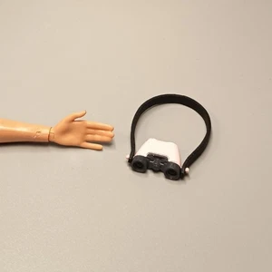 Re-ment Miniature BINOCULARS w Strap PINK 1" Figure Dollhouse Barbie Toy Outdoor - Picture 1 of 4