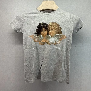 Fiorucci T-Art Shirt Angels Cherubs Made in Italy Grey Women's Small NWT Vintage - Picture 1 of 15