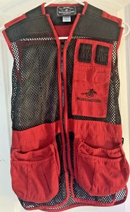 Winchester Trap Vest Hunting Shooting Black/Red Mesh Size Small - Picture 1 of 8