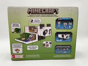 Mattel Minecraft Mob Head Minis Giocattoli, Panda Playhouse Playset con 2 Panda Actio - Foto 1 di 8