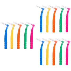 3 Pieces Portable Interdental Brush Tooth Picks Brushes L-shaped - Picture 1 of 12