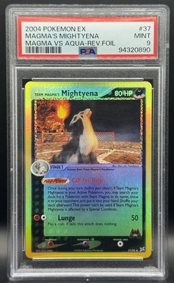 Pokemon TCG PSA 9 Team Magma’s Mightyena Reverse Holo 37/95 *LOW POP* - Image 1 of 2