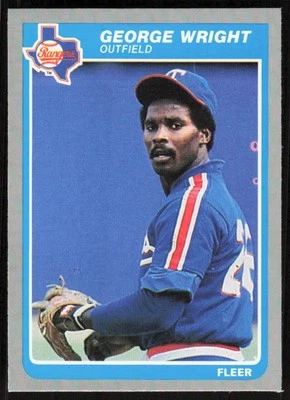 1985 Fleer #574 George Wright   - FREE SHIPPING - Image 1 of 2