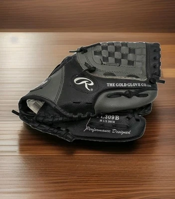 Rawlings PL309B Youth 10.5" Player Series Baseball Glove  Black/Gray RHT - EUC  - Image 1 of 4