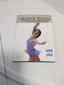 WHITE GOLD White 2002 Olympic Winter Games Salt Lake City Commemorative Book - Imagen 1 de 5
