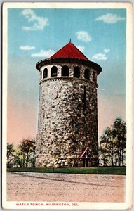 Wilmington Delaware DE, Old Water Tower, Rockford Park, Vintage Postkarte - Bild 1 von 2