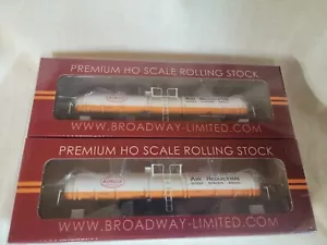 Broadway Limited HO Trains 2-Car Pack Cryogenic Tank Air Reduction 8032 - Picture 1 of 3