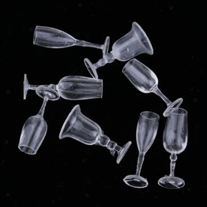 8 Stück Maßstab 1:12 Puppenhaus Miniatur Kelch Champagner Tassen Bar Zubehör - Bild 1 von 9